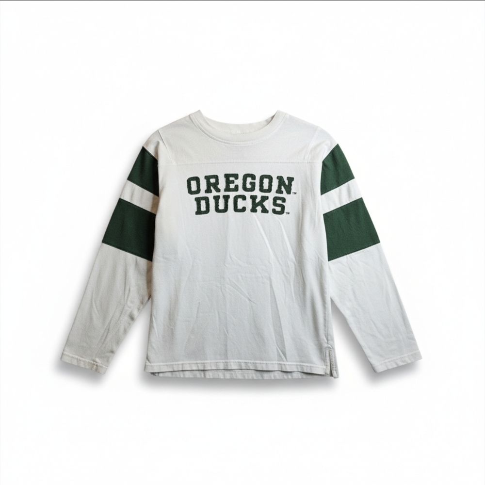 Oregon Ducks Vintage Style Collegiate Crewneck Sweatshirt